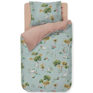 Pip studio sengetøy - 140x200 cm - Little swan sengesett - 2 i 1 design - Dynetrekk i 100% bomull