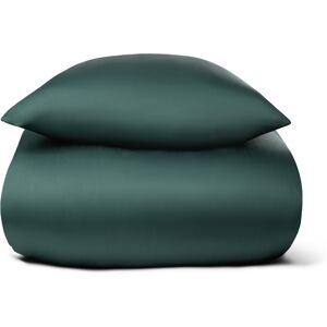 Nature By Borg Dobbelt sengetøy av bambus - 240x220 cm - 100 % naturlig bambus - Grønt satengvevd king size dynetrekk
