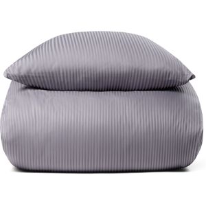 By Borg Sengetøy 200x220 cm - Lavendel, stripete sengetøy - 100% egyptisk bomull - Dobbelt dynetrekk
