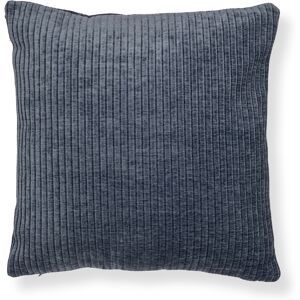 Borg Living Pyntepute 45x45 cm - Støvet blå sofapute med fløyelslook - Myk pute til sofaen