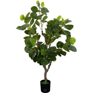 Home-tex Kunstig Polyscias Scutellaria-plante - Høyde 110 cm - 1 stilk med grønne blader