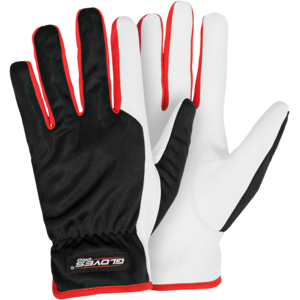 Gloves Pro Dex 2 Arbeidshansker, Hvit/sort, 12 Par, Sgp-5629-060-Wht-6, Str. 6 Hvit svart 6