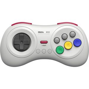 8bitdo M30 Bluetooth Gamepad - Trådløs Kontroller - Hvit