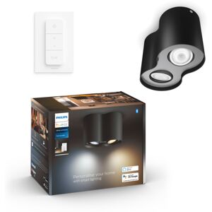 Philips Hue WA Pillar Dobbel Spot 2x5W Sort - 60594