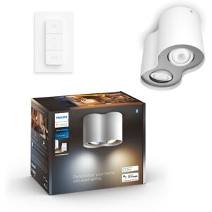 Philips Hue WA Pillar Dobbel Spot 2x5W Hvit - 60595