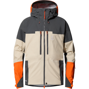 Haglöfs Men's Spitz Gore-Tex Pro Jacket Chalk Beige/Magnetite XL