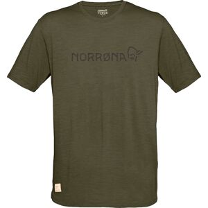 Norrøna Men's Svalbard Wool T- Shirt Olive Night/Rosin S