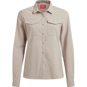Craghoppers Women's Nosilife Pro Long Sleeved Shirt V Soft Mushroom 18