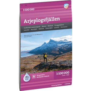 Calazo förlag Arjeplogsfjällen 1:100 000 NoColour OneSize