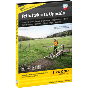 Calazo förlag Friluftskarta Uppsala 1:20 000 NoColour OneSize
