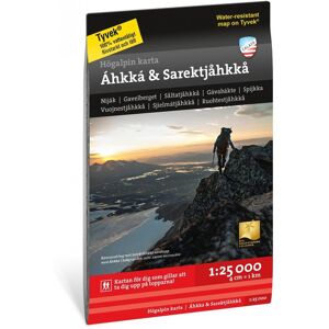 Calazo förlag Högalpin karta Áhkká & Sarektjåkkå 1:25.000 NoColour OneSize