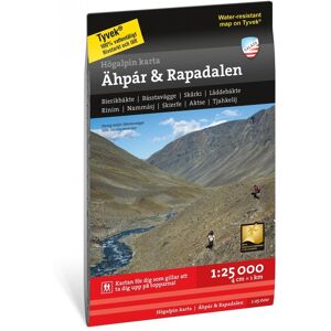 Calazo förlag Högalpin karta Ähpar & Rapadalen 1:25.000 NoColour OneSize