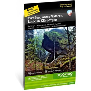 Calazo förlag Tiveden, Norra Vättern & södra Kilsbergen 1:50.000 NoColour OneSize