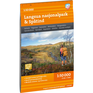Calazo förlag Turkart Langsua Nasjonalpark & Spåtind 1:50.000 NoColour OneSize