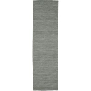 RugVista Kelim loom Teppe - Mørk grå 80x300