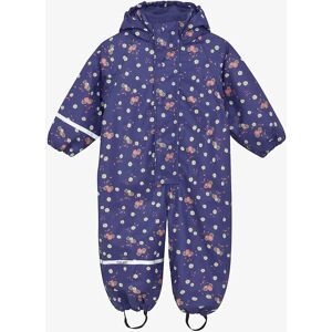 CeLaVi Rainwear Suit - Aop, W. Fleece - Purple - 80 Purple 80