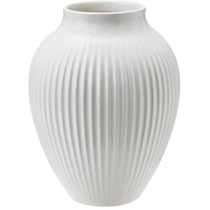 Knabstrup Keramik Knabstrup riflet vase 12,5 cm Hvit