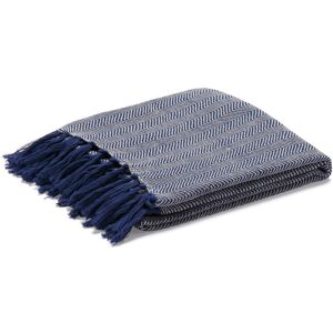 Etol Design Fishbone pledd blå