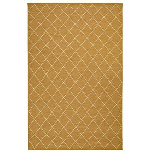 Chhatwal & Jonsson Diamond teppe Masala yellow/off-white, 184 x 280 cm