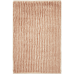 Ferm Living Kami teppe Off white-red brown, 120x180 cm