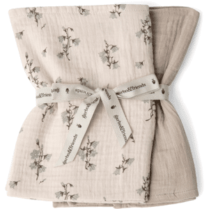 Garbo&Friends Bluebell Muslin teppe liten 2 deler 60x60 cm