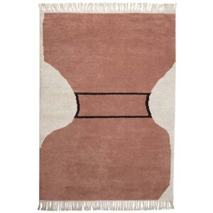 Kateha Silhouette flossa teppe dusty red, 170 x 240 cm