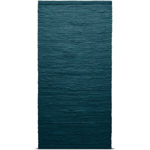 Rug Solid Cotton teppe 60 x 90 cm Petroleum (petrolblå)