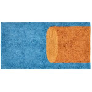 Villa Collection Styles tuftet teppe 70 x 140 cm Blue
