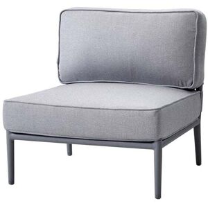 Conic modulsofa Cane-Line airtouch light grey-enkel-inkl. puter