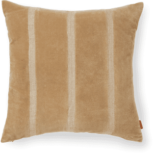 Ferm Living Senti Stripe pute 50x50 cm Dark sand-linen