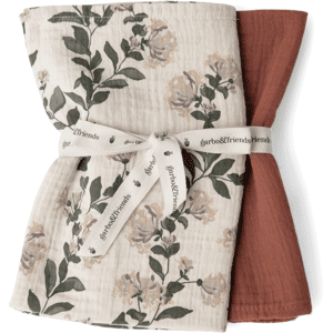 Garbo&Friends Honeysuckle Muslin teppe liten 2 deler 60x60 cm