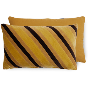 HKliving Striped velvet pute 30x50 cm Honey