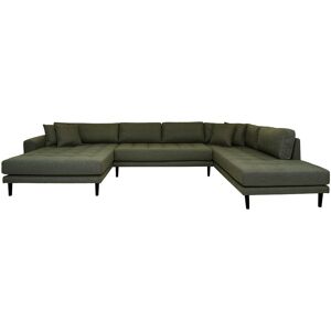 Lido sofa Usofa venstrevent 4 puter grønn.