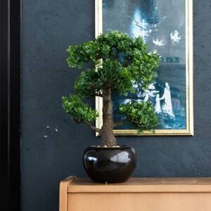 Emerald Kunstig fiken mini bonsai grønn 47 cm 420006