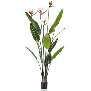 Emerald Kunstig plante Strelitzia med 4 blomster i potte 150 cm