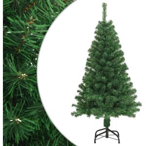 vidaXL Kunstig juletre med tykke grener grønn 120 cm PVC