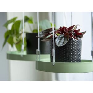 Esschert Design Hengende plantebrett rund grønn S