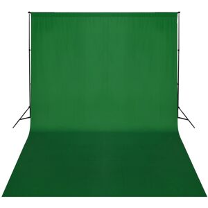 vidaXL Bakgrunnssystem 500 x 300 cm grønn