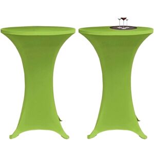vidaXL Elastisk Bordduk 2 stk 70 cm Grønn