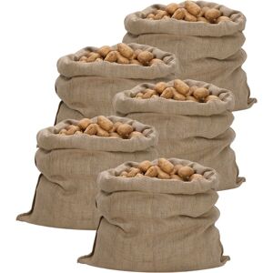 vidaXL Jutesekker 5 stk 100x110 cm 100% jute 340 gsm