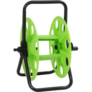vidaXL Frittstående slangetrommel for 45 m 1/2" slange stål grønn