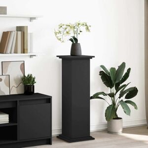 vidaXL Pidestall med oppbevaring svart 31x30x90 cm konstruert tre