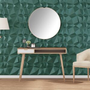vidaXL Veggpaneler 12 stk grønn 50x50 cm XPS 3 m² diamant