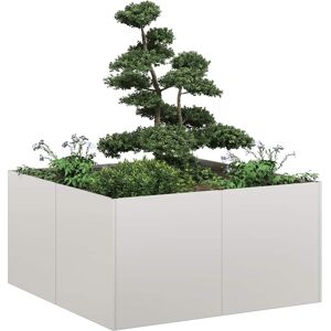 vidaXL Plantekasse 80x80x40 cm Rustfritt stål