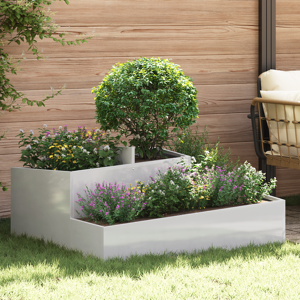 vidaXL Potte & Plantekasser Rustfritt stål Medium Plantekasser