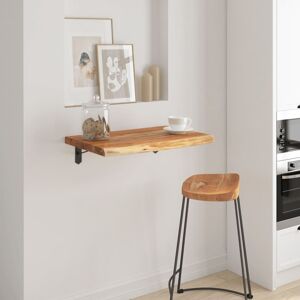 vidaXL Vegghylle 70x40x2,5 cm rektangulær heltre akasie naturlig kant