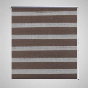 vidaXL Zebra Gardiner 40 x 100 cm Kaffe Farge