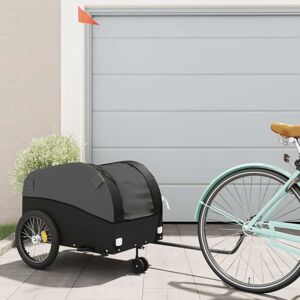 vidaXL Sykkelvogn svart 45 kg jern