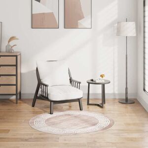 vidaXL Vaskbart teppe 120 cm beige sklisikker