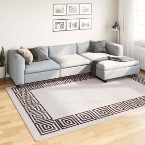 vidaXL Vaskbart teppe 190x300 cm lys beige sklisikker